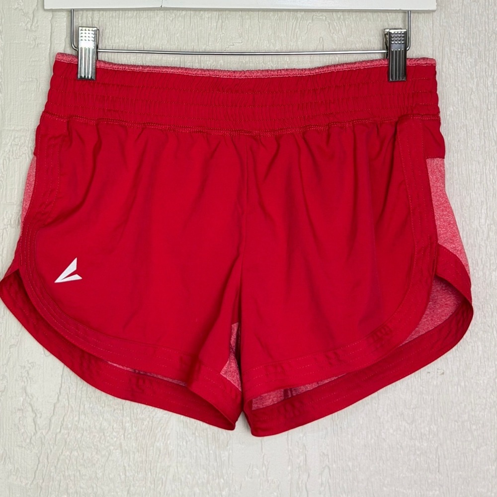 BSN Sports Womens Red Performance Running Shorts Size Small Athletic Gym Track